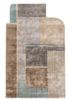 come around grey and black viscose hand tufted Rug - HeadShot