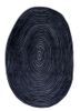 pathways blue wool and viscose hand tufted Rug - HeadShot