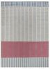 checkers blue wool flat weaves Rug - HeadShot