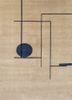  gold wool hand knotted Rug