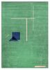 sthir green wool hand knotted Rug - HeadShot