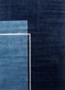  blue wool hand knotted Rug