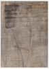 aprezo ivory wool and bamboo silk hand knotted Rug - HeadShot