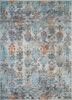  ivory wool and silk hand knotted Rug