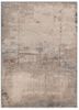  ivory wool and bamboo silk hand knotted Rug