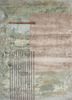  green wool and bamboo silk hand knotted Rug
