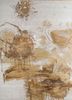  ivory wool and bamboo silk hand knotted Rug