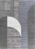 come around blue wool and viscose hand tufted Rug - HeadShot