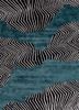  grey and black wool and viscose hand tufted Rug