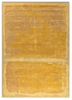  gold wool and viscose hand tufted Rug