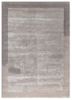 cera grey and black wool and viscose hand tufted Rug - HeadShot