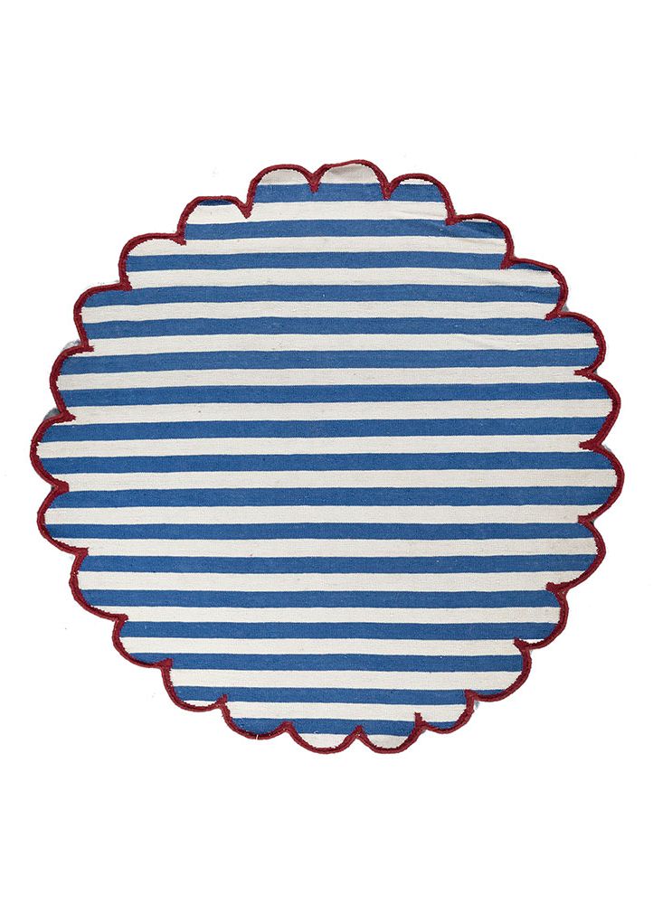 alhambra ivory wool flat weaves Rug - HeadShot