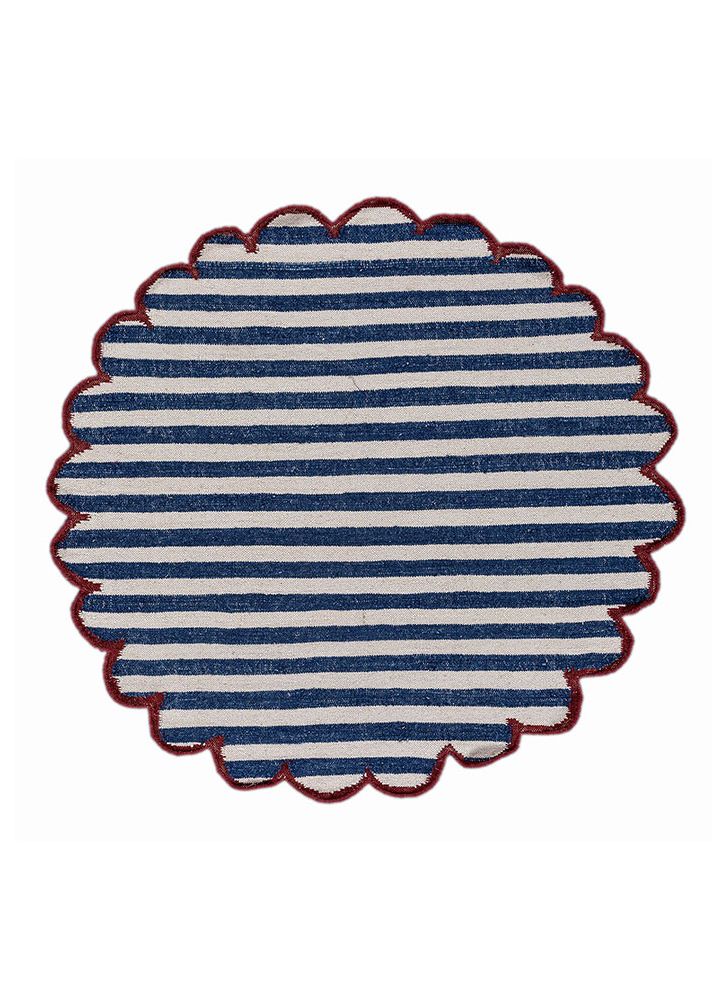 alhambra ivory wool flat weaves Rug - HeadShot