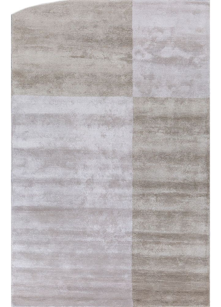 come around blue viscose hand tufted Rug - HeadShot
