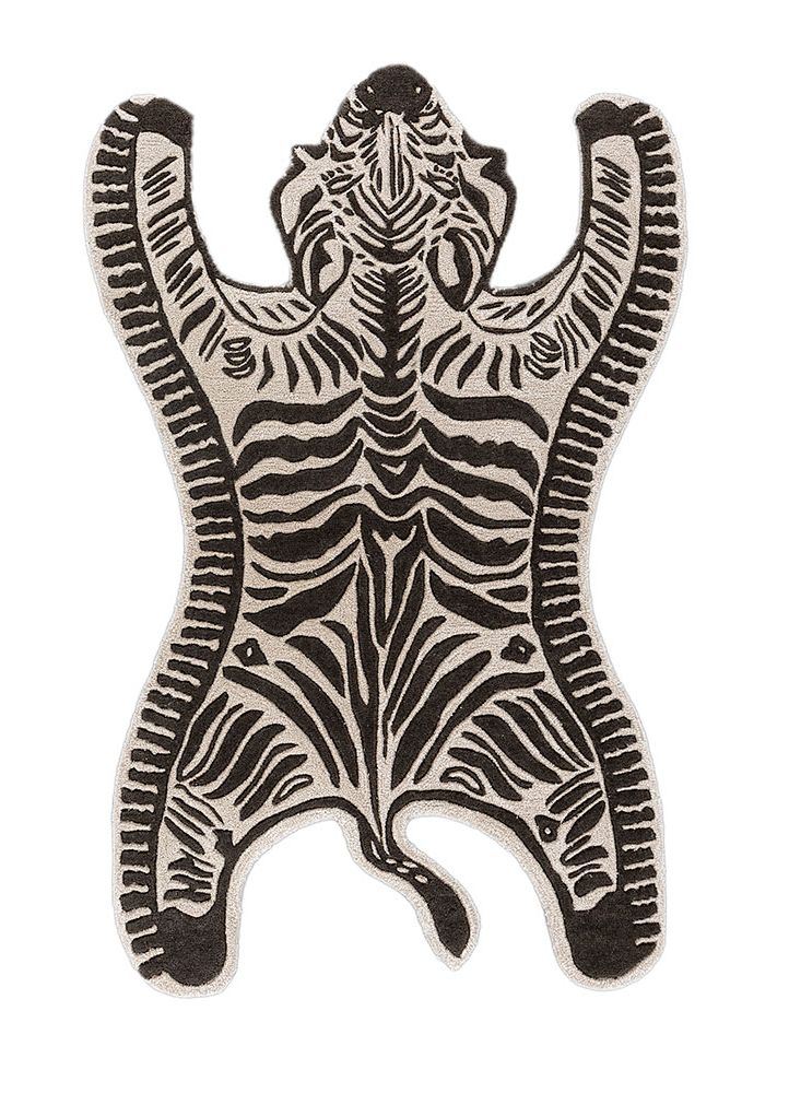 wild wanderlust ivory wool and viscose hand tufted Rug - HeadShot
