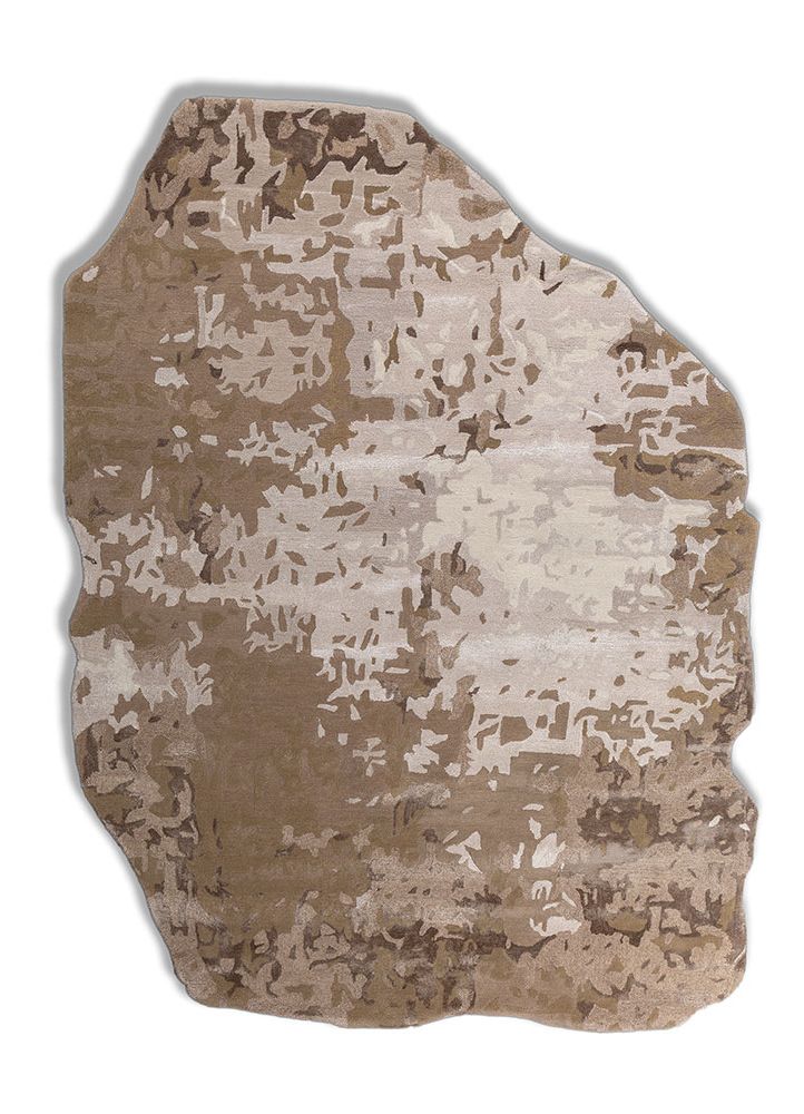 genesis ivory wool and viscose hand tufted Rug - HeadShot