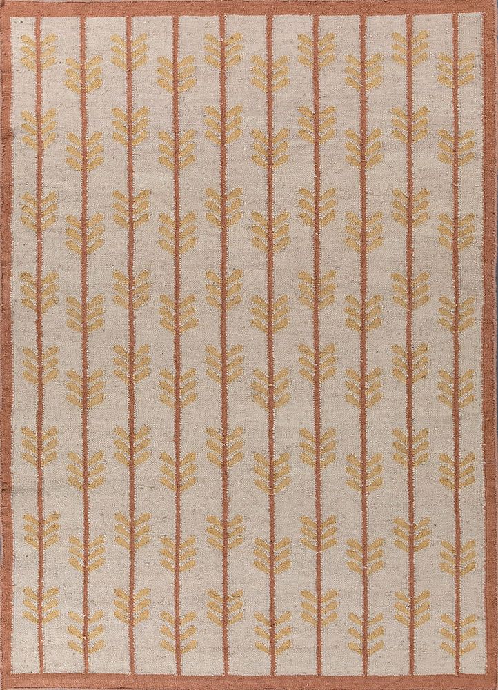 orenda ivory wool flat weaves Rug - HeadShot
