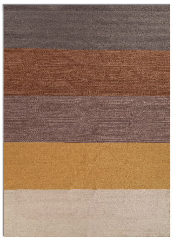 indusbar grey and black polyester flat weaves Rug - HeadShot