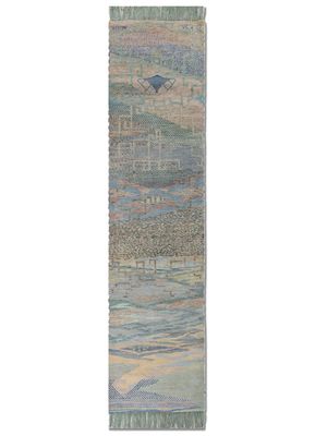 kavi x freedom manchaha pink and purple wool hand knotted Rug