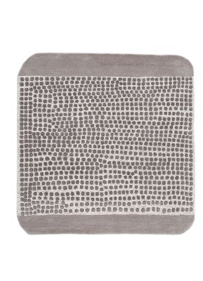  ivory wool and viscose hand tufted Rug
