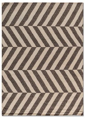  grey and black wool flat weaves Rug