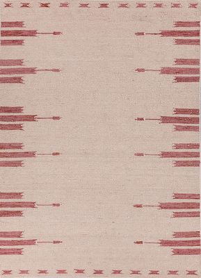  red and orange wool flat weaves Rug
