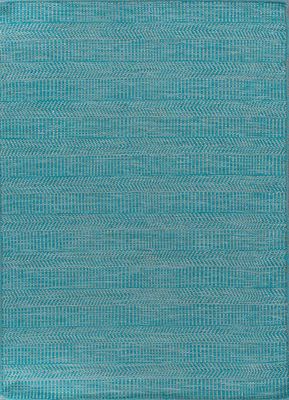  blue wool and viscose flat weaves Rug