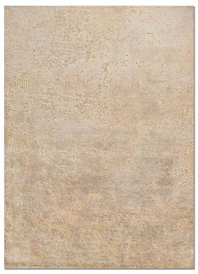  gold wool and bamboo silk hand knotted Rug