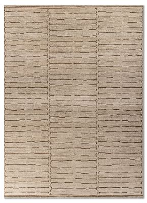  gold wool hand knotted Rug