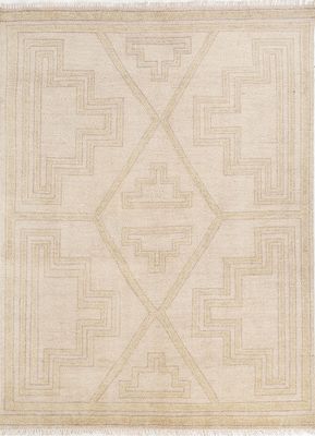  gold wool hand knotted Rug