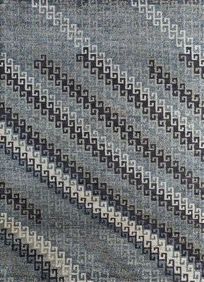  grey and black afghan wool hand knotted Rug