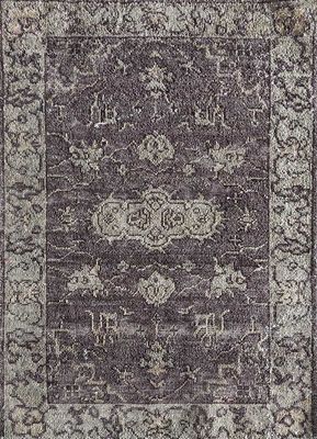  grey and black afghan wool hand knotted Rug
