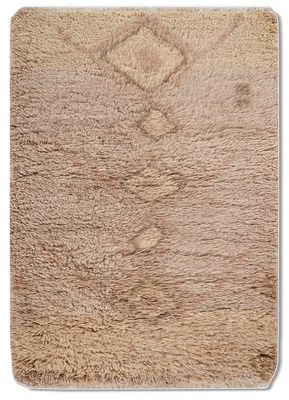  pink and purple wool hand knotted Rug