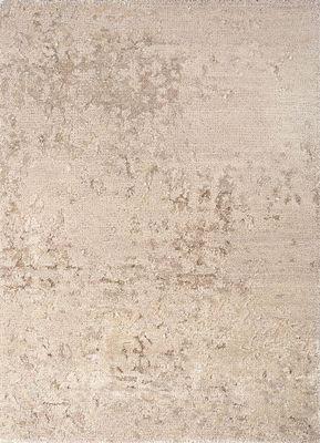  ivory wool hand knotted Rug