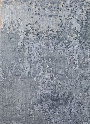  blue wool hand knotted Rug