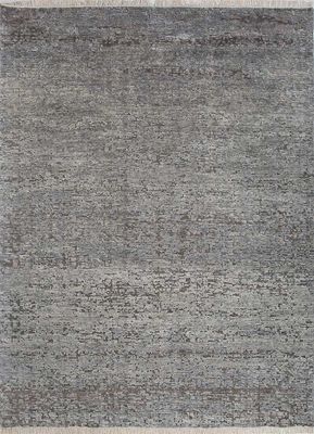  beige and brown wool hand knotted Rug