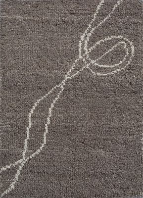  beige and brown wool hand knotted Rug