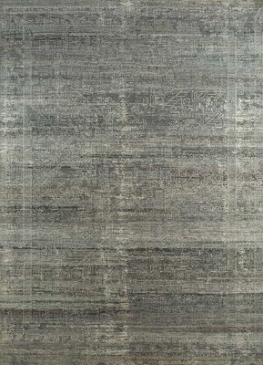  grey and black afghan wool hand knotted Rug