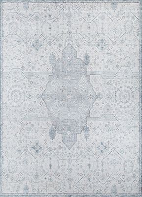  blue wool hand knotted Rug