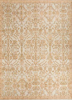  blue wool hand knotted Rug