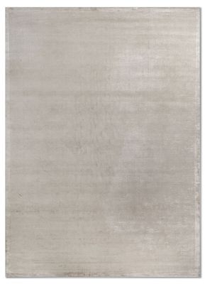  grey and black wool and viscose hand loom Rug