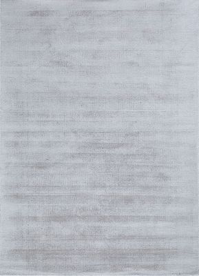  grey and black viscose hand loom Rug