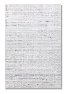  ivory wool and bamboo silk hand loom Rug