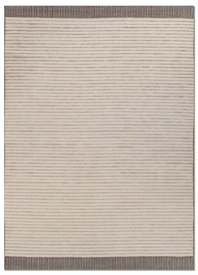  ivory wool and bamboo silk hand loom Rug