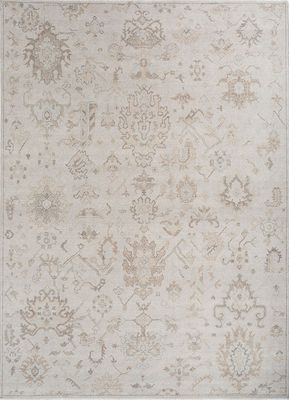  grey and black wool hand knotted Rug