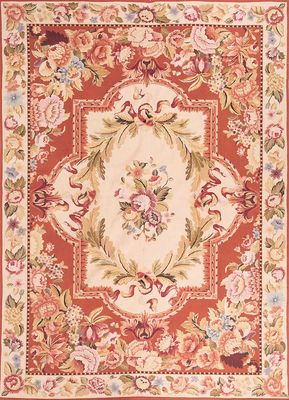 chinese (c.1990) pink and purple wool flat weaves Rug