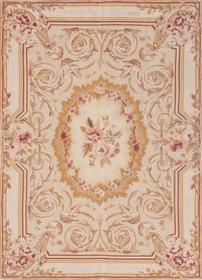 chinese (c.1990) green wool hand woven Rug