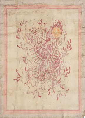 european (c.1970) gold wool hand knotted Rug