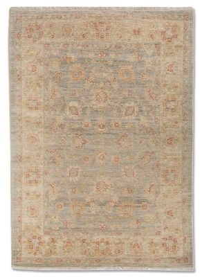  blue wool hand knotted Rug