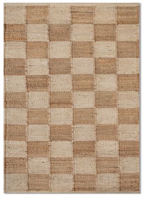  ivory jute and hemp flat weaves Rug